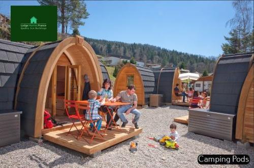 Camping pods in France
